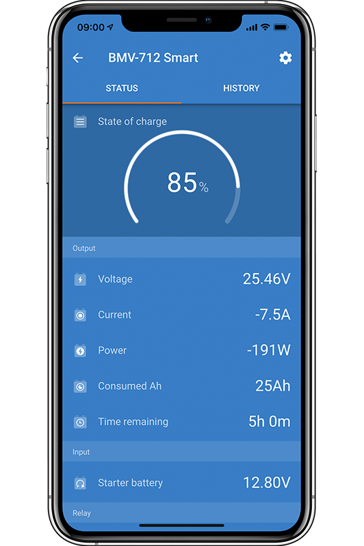 Victron Battery Monitor BMV-712 Zwart Bluetooth